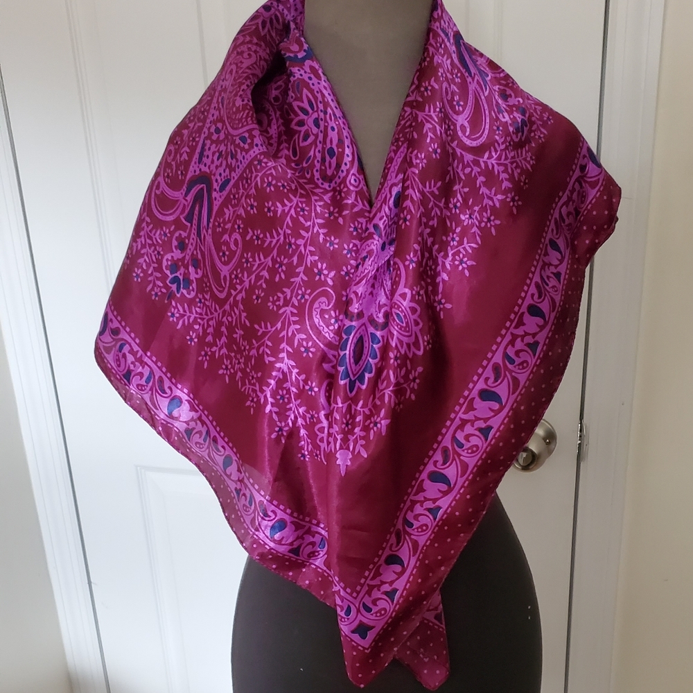 Purple Paisley Luxury Scarf